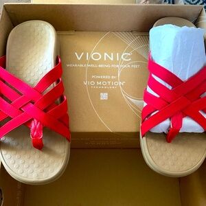 Vionic sandals RED